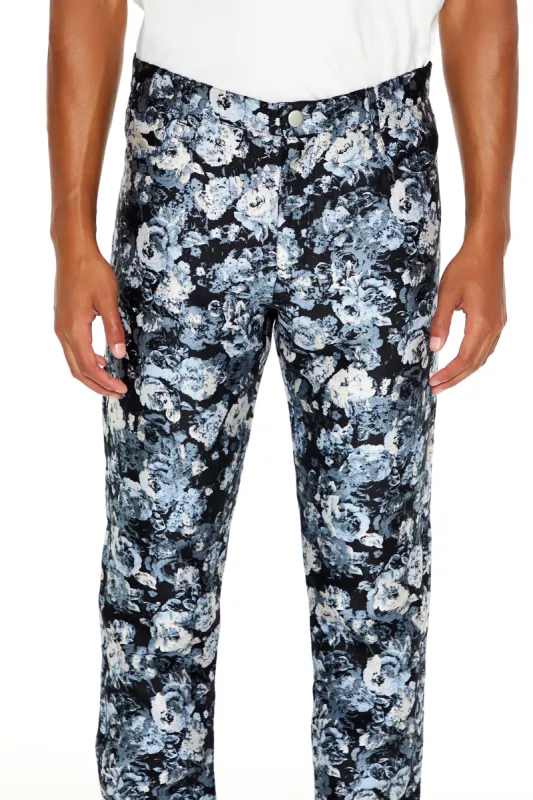 Floral Jacquard Slim Jean made by Forever 21