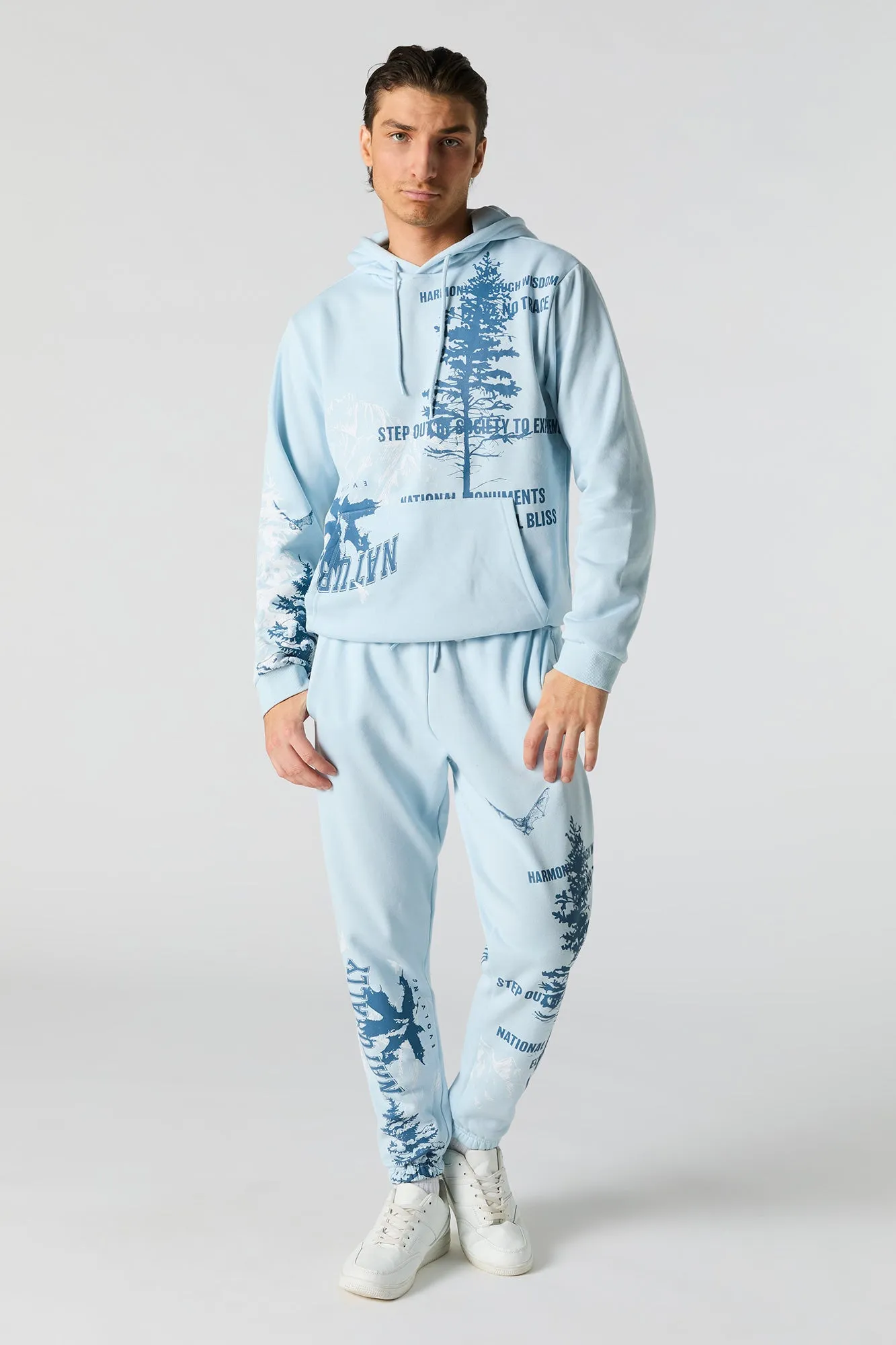 Nature Graphic Fleece Hoodie sold by Urban Planet product image thumbnail 3