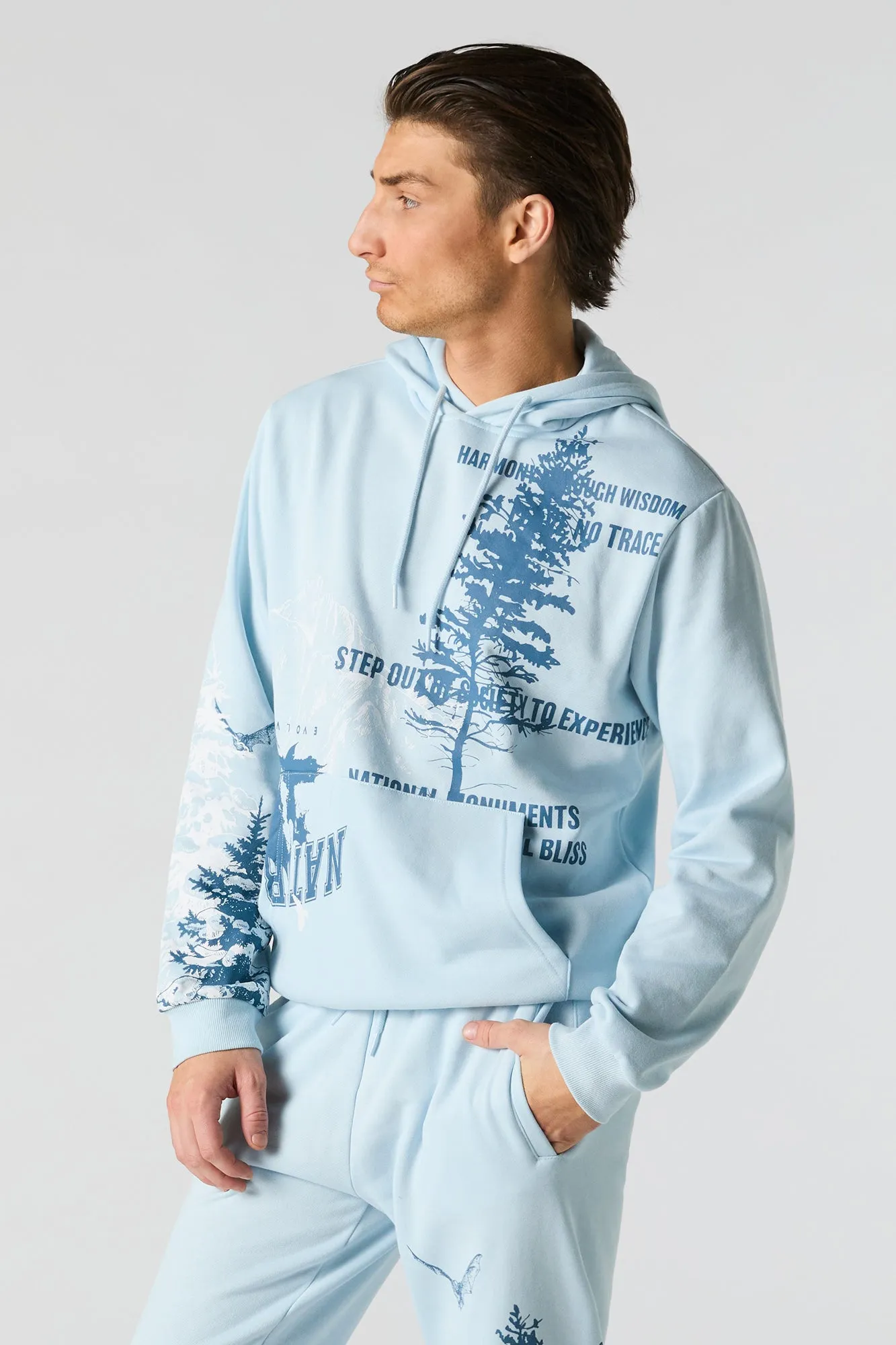 Nature Graphic Fleece Hoodie sold by Urban Planet