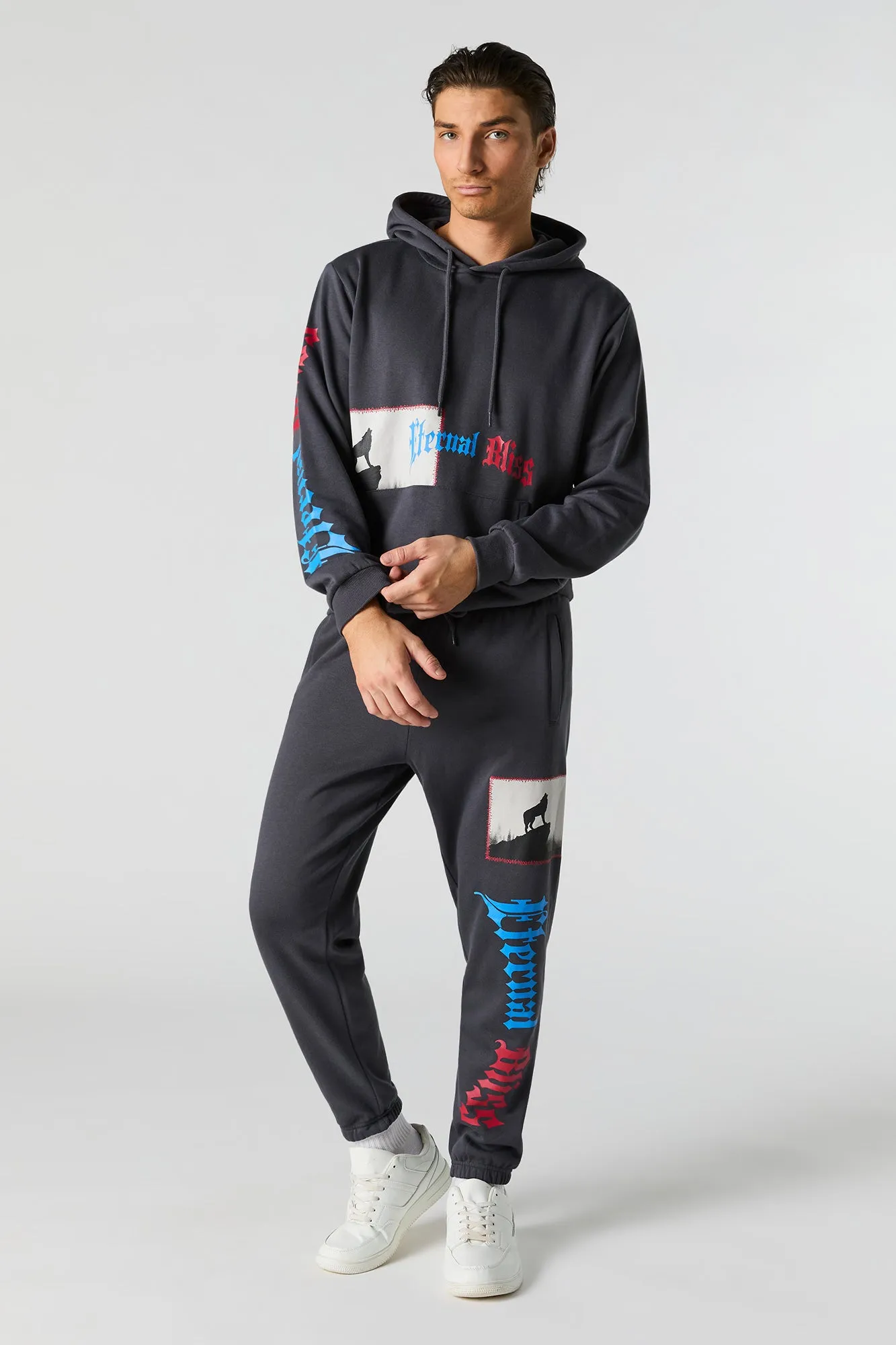 Eternal Bliss Graphic Fleece Hoodie sold by Urban Planet product image thumbnail 3