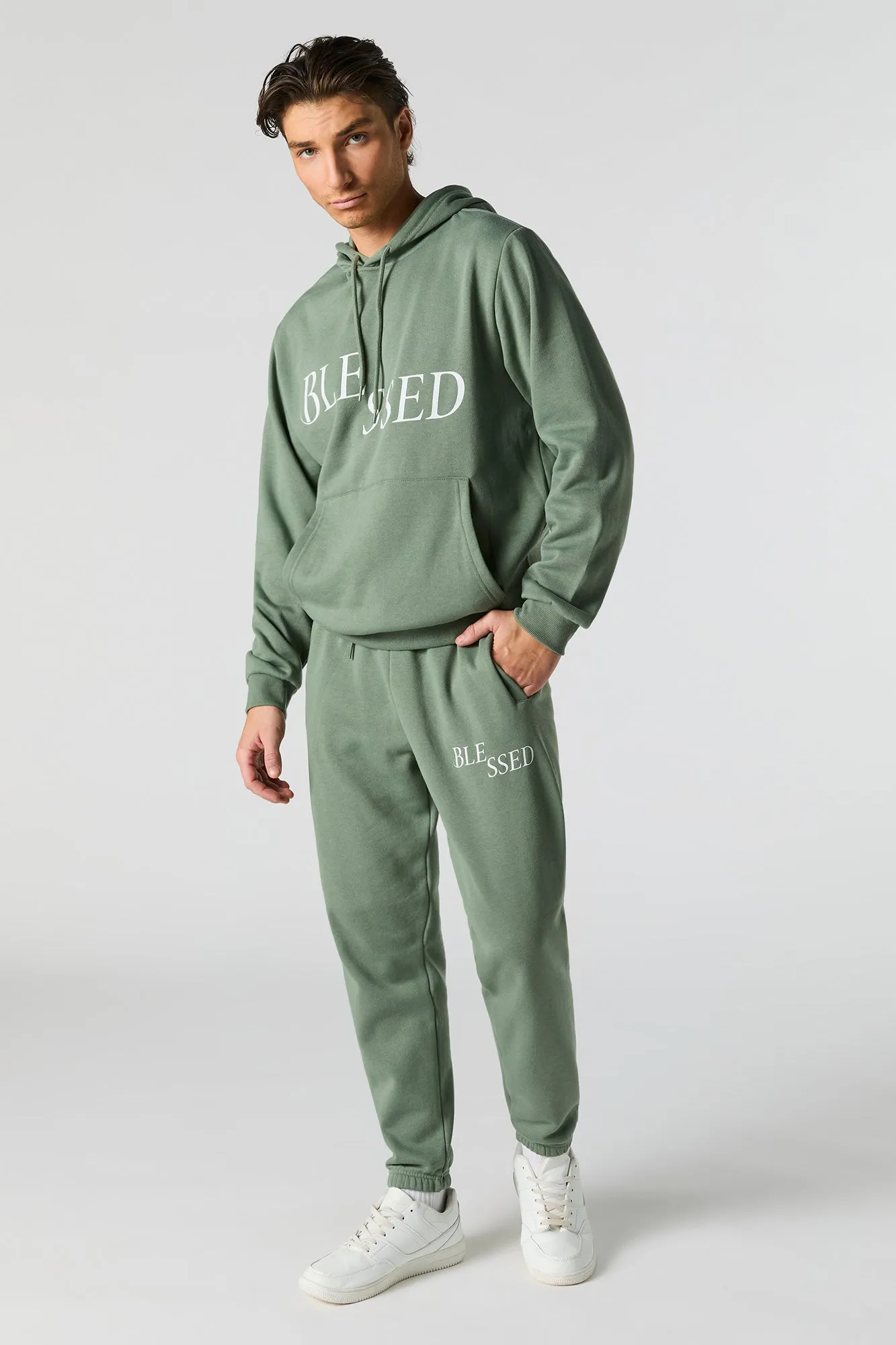 Blessed Graphic Fleece Hoodie sold by Urban Planet product image thumbnail 3