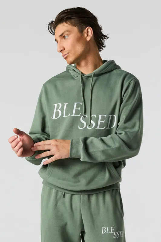 Blessed Graphic Fleece Hoodie sold by Urban Planet