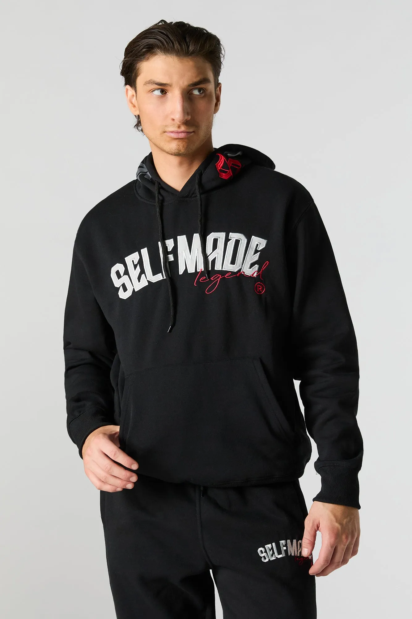 Self Made Legend Embroidered Fleece Hoodie sold by Urban Planet product image thumbnail 4