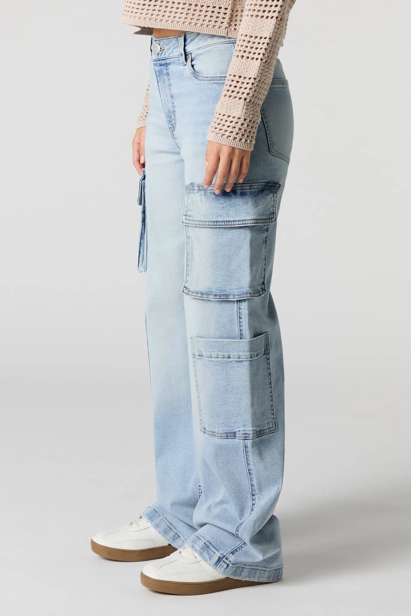 Multi Pocket Wide Leg Cargo Jean sold by Urban Planet product image thumbnail 2