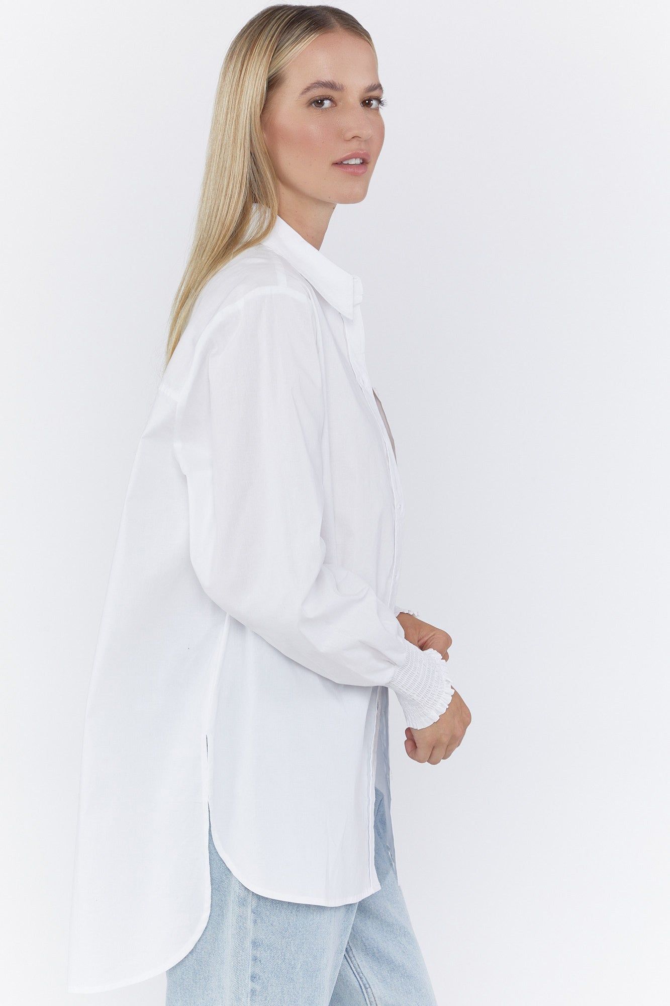 Oversized Button-Up Poplin Top sold by Urban Planet product image thumbnail 2