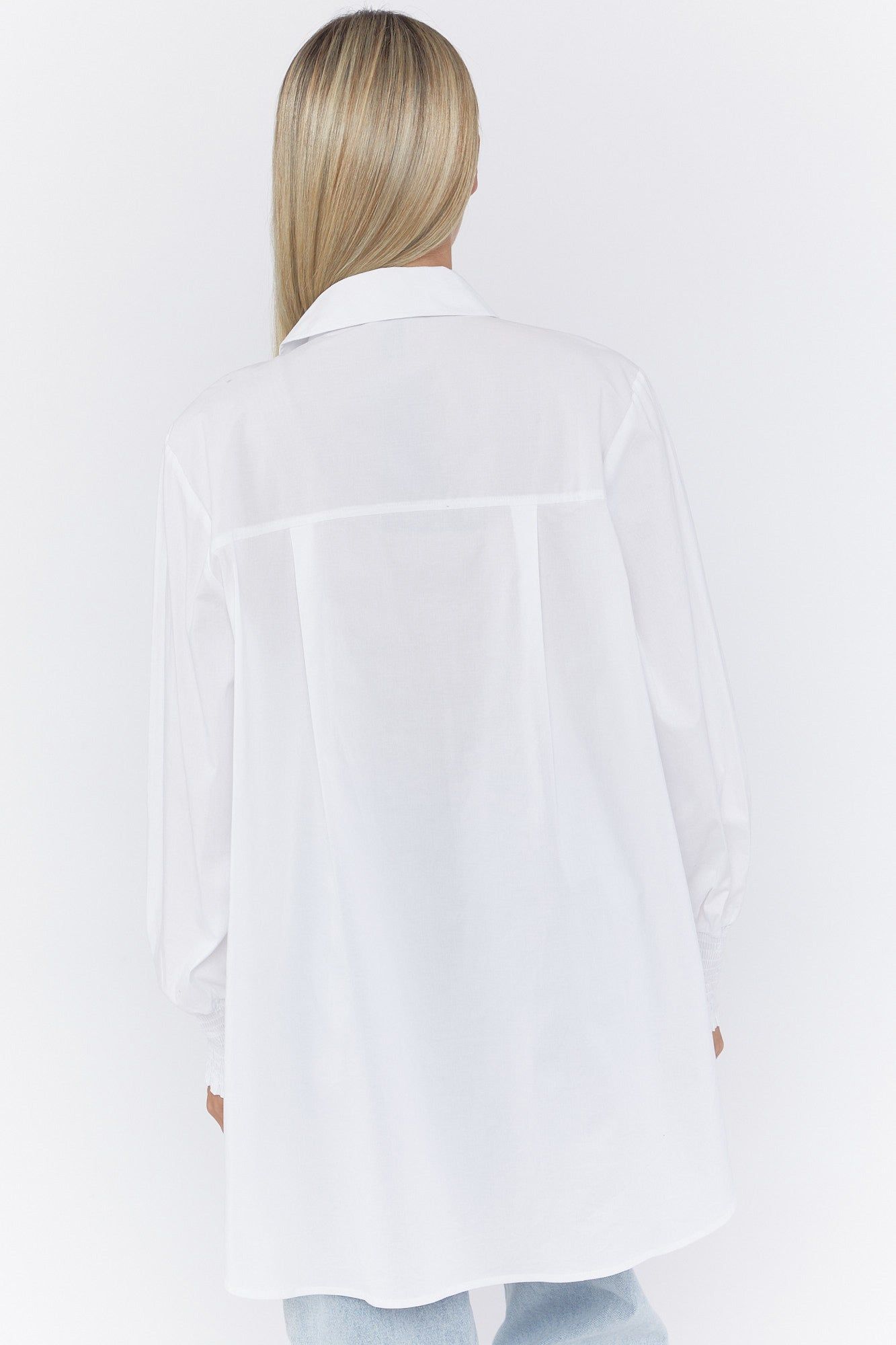 Oversized Button-Up Poplin Top sold by Urban Planet product image thumbnail 3