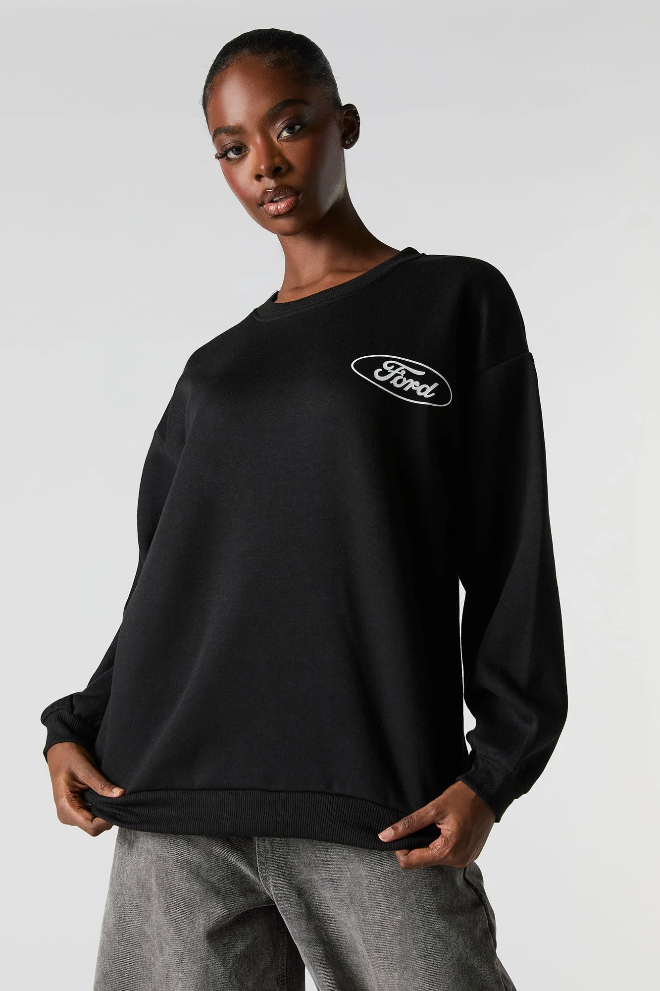 Ford Mustang Graphic Fleece Sweatshirt sold by Urban Planet product image thumbnail 2