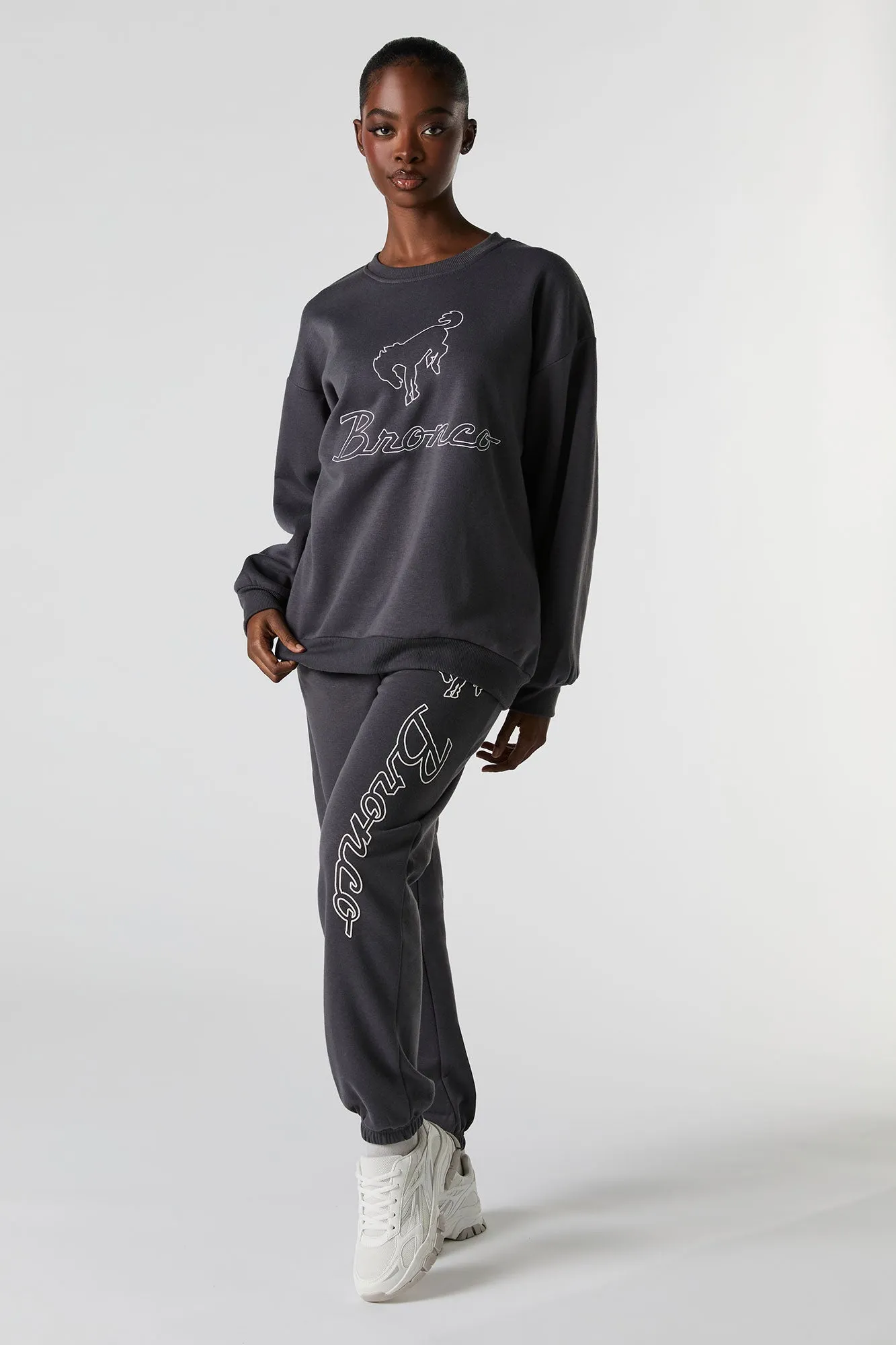 Ford Bronco Embroidered Fleece Sweatshirt sold by Urban Planet product image thumbnail 3