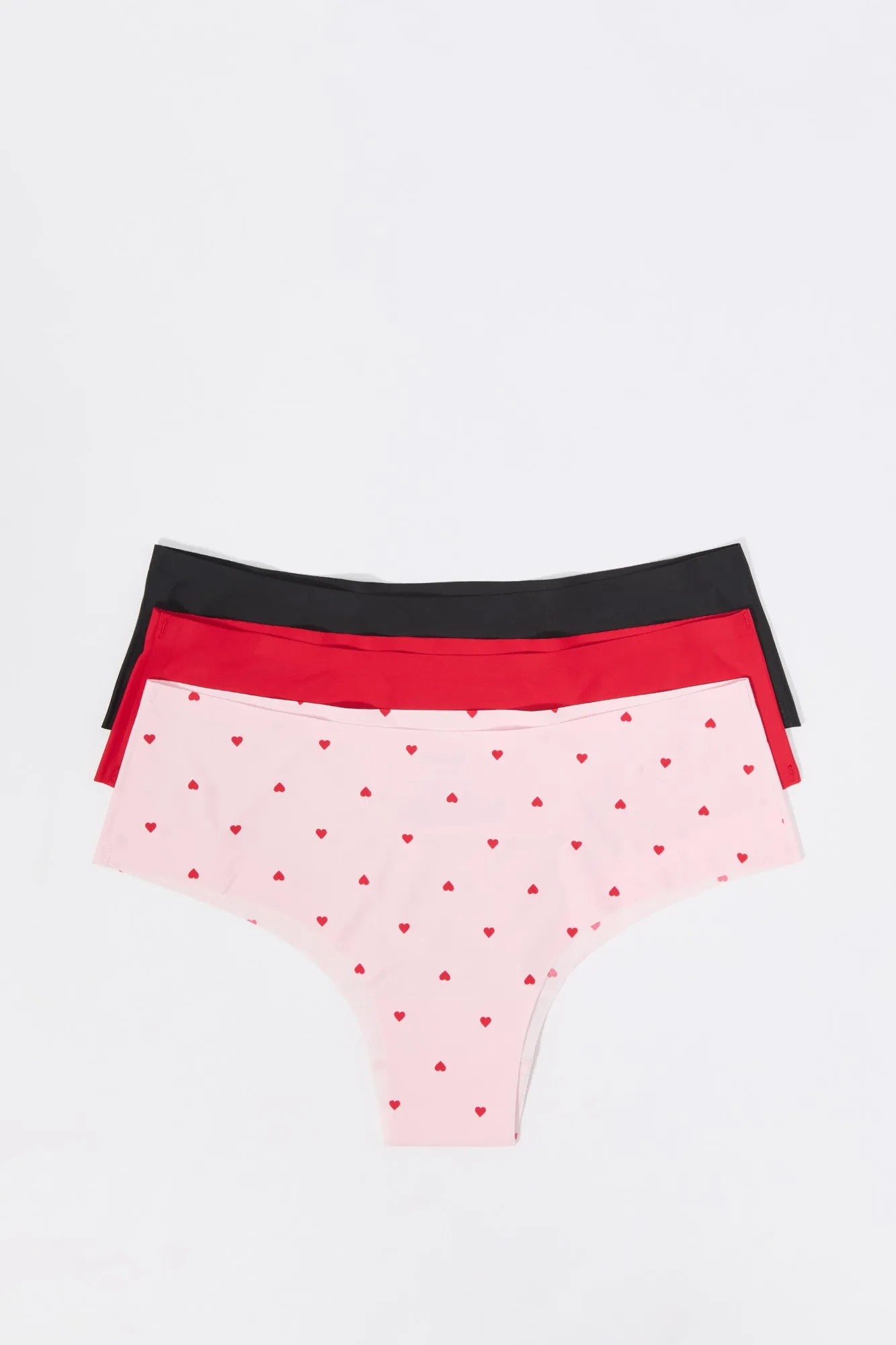 No Show Printed & Solid Cheeky Panty (3 Pack) sold by Urban Planet product image thumbnail 4