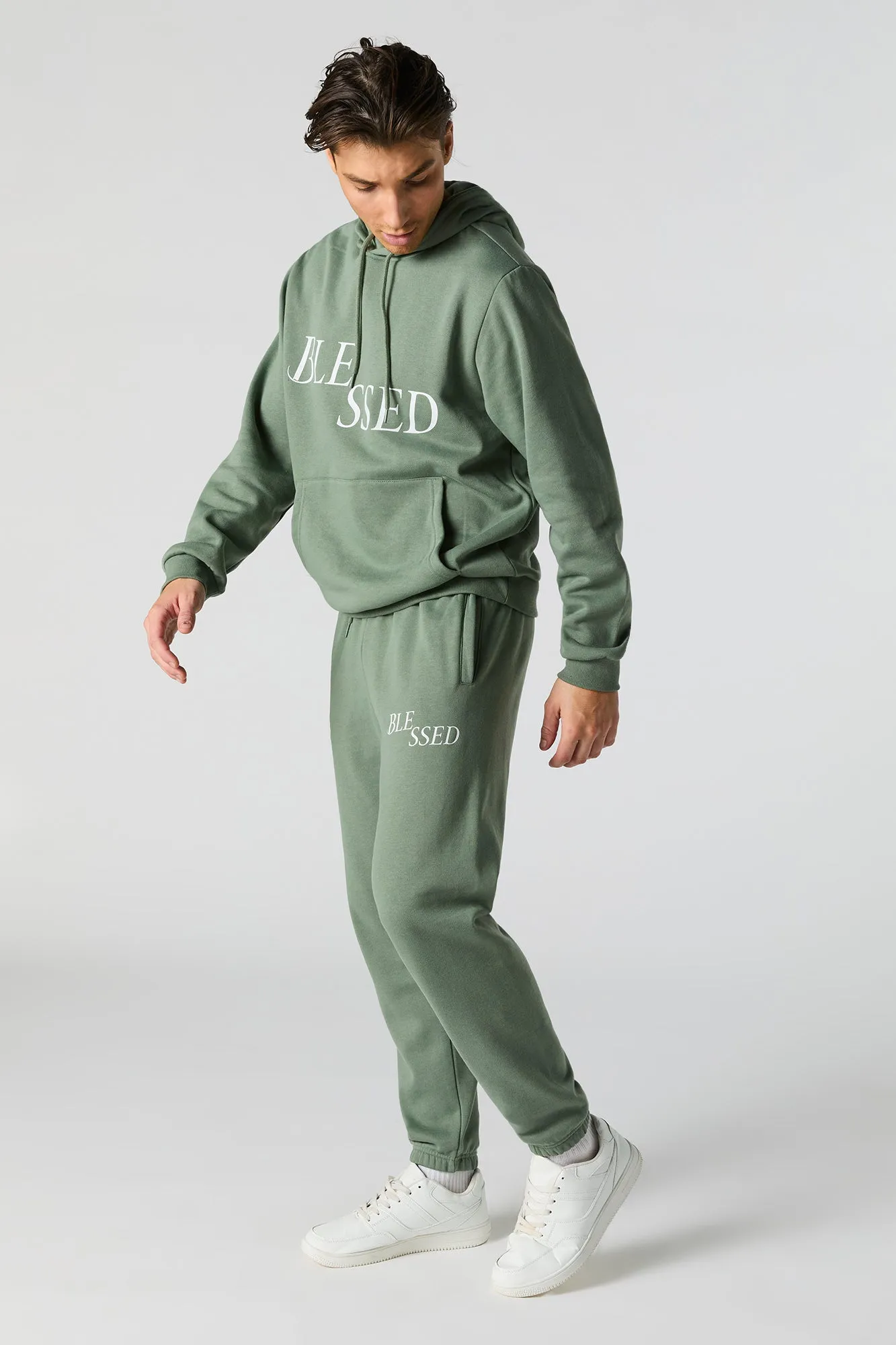 Jogger en molleton à imprimé Blessed sold by Urban Planet product image thumbnail 2
