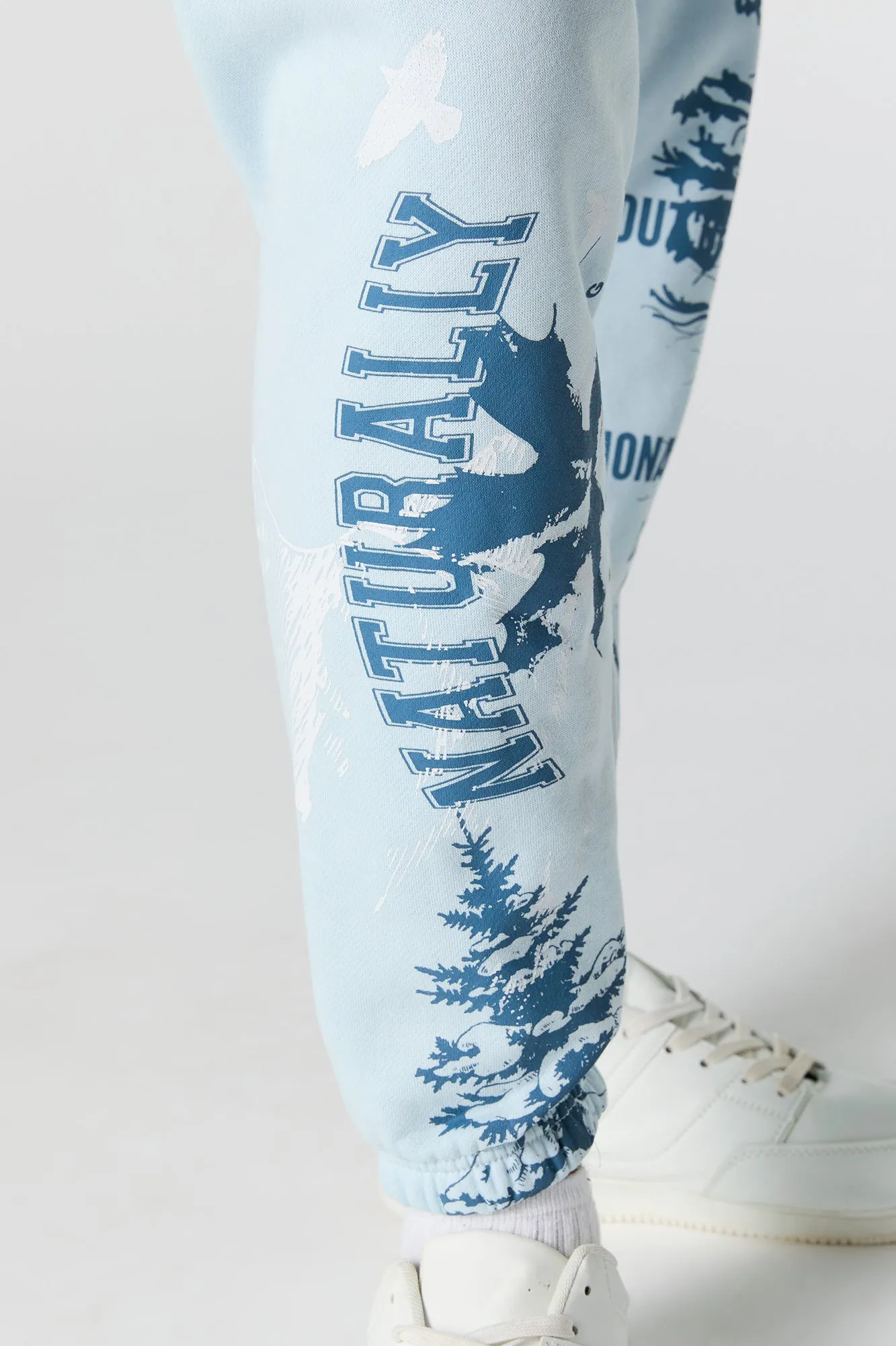 Nature Graphic Fleece Jogger sold by Urban Planet product image thumbnail 4