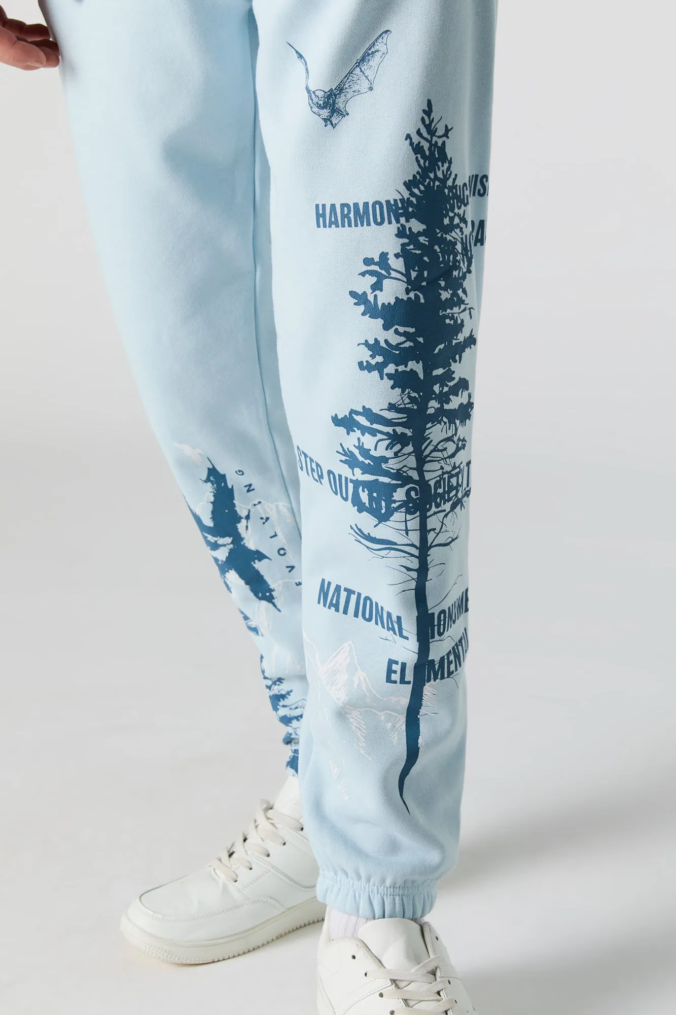 Nature Graphic Fleece Jogger sold by Urban Planet product image thumbnail 5