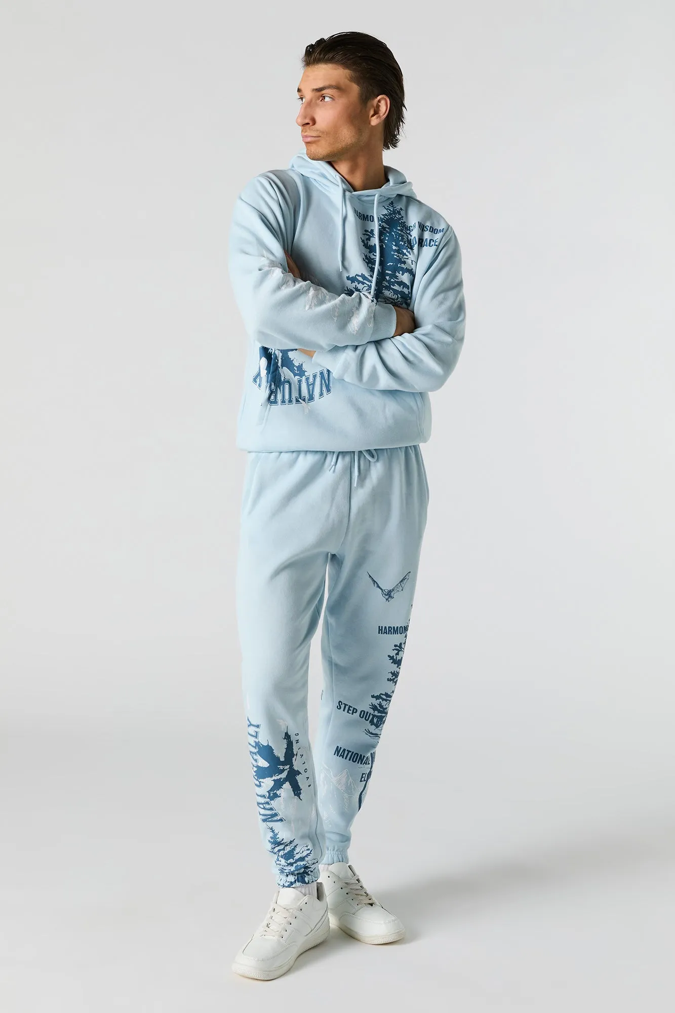 Nature Graphic Fleece Jogger sold by Urban Planet product image thumbnail 2