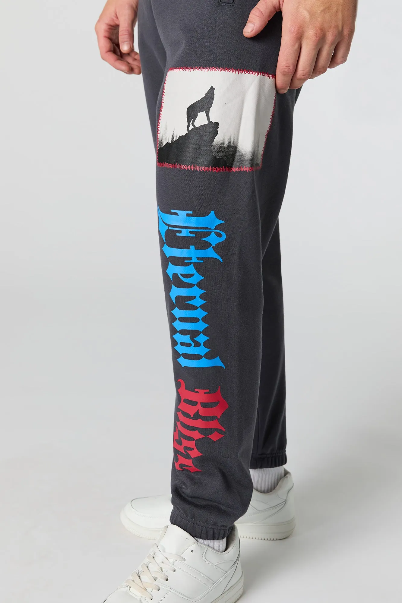 Eternal Bliss Graphic Fleece Jogger sold by Urban Planet product image thumbnail 4