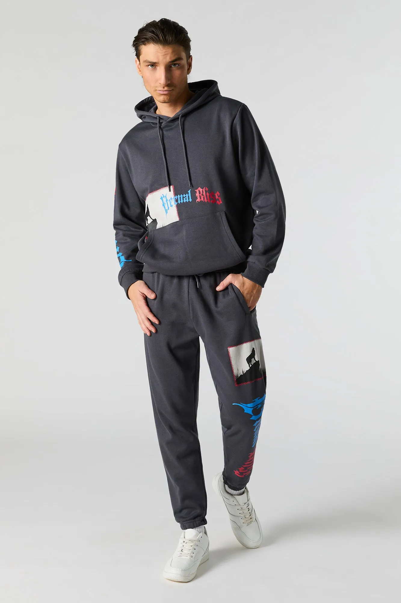 Eternal Bliss Graphic Fleece Jogger sold by Urban Planet product image thumbnail 2