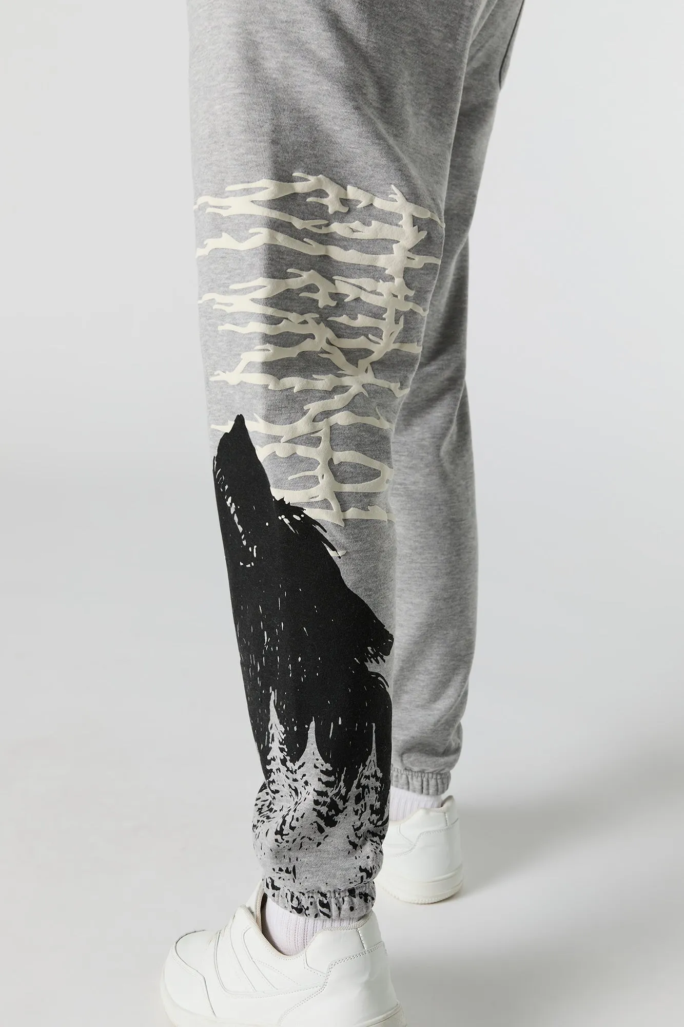 Jogger en molleton à imprimé Wolf sold by Urban Planet product image thumbnail 4