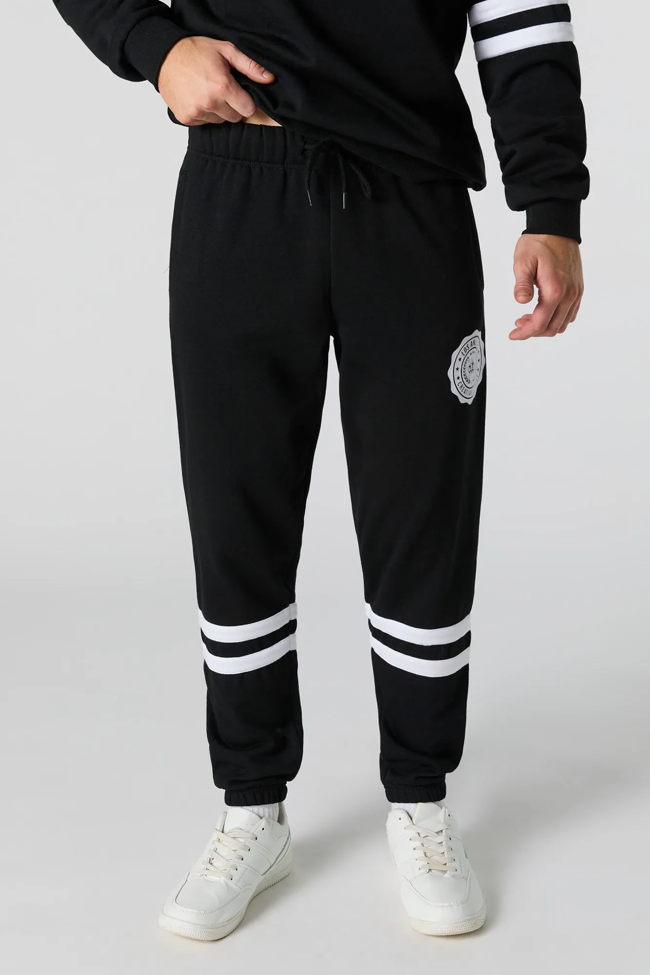 LA Creative League Graphic Fleece Jogger sold by Urban Planet