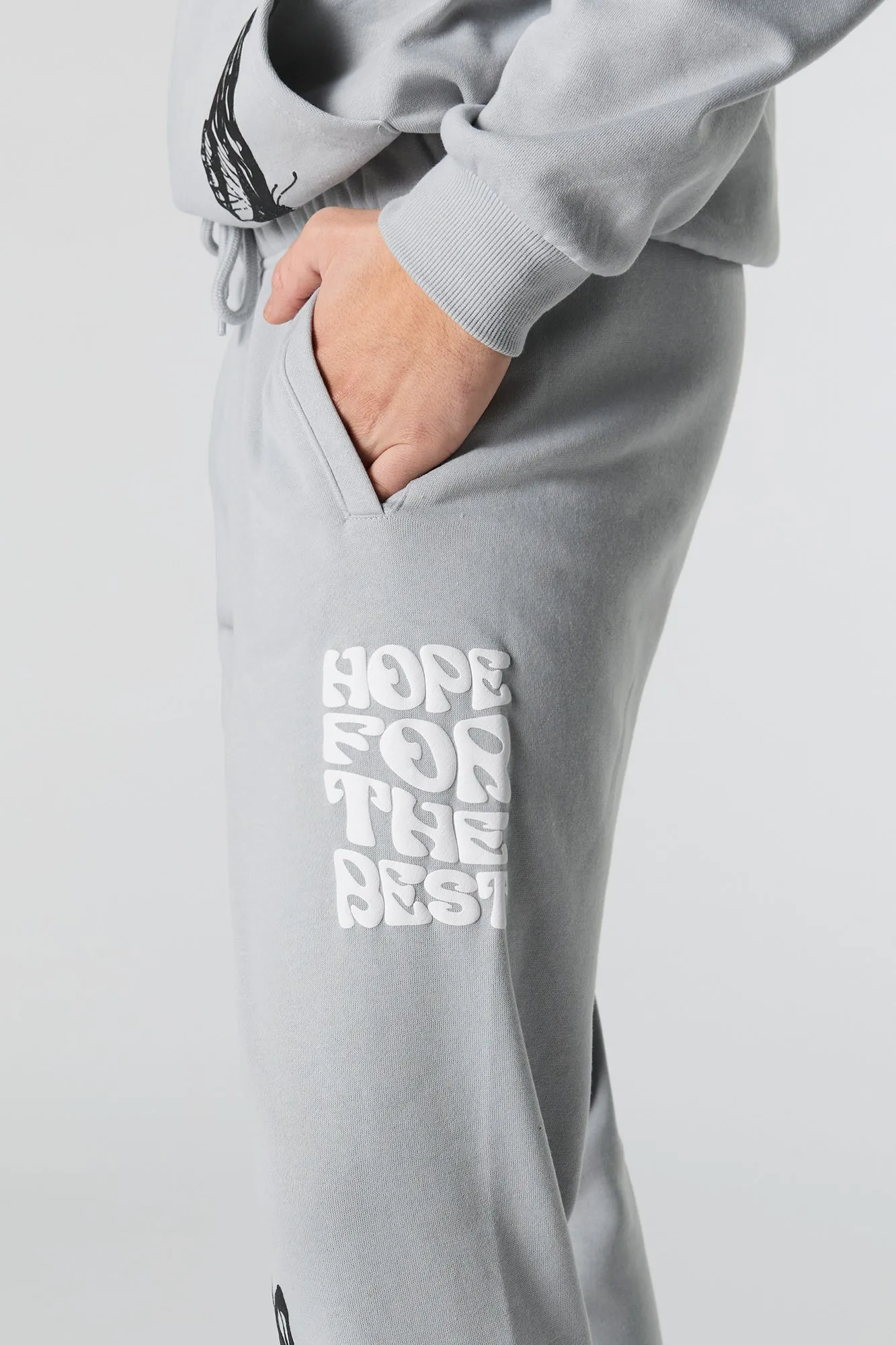 Jogger en molleton à imprimé Hope for Best sold by Urban Planet product image thumbnail 5