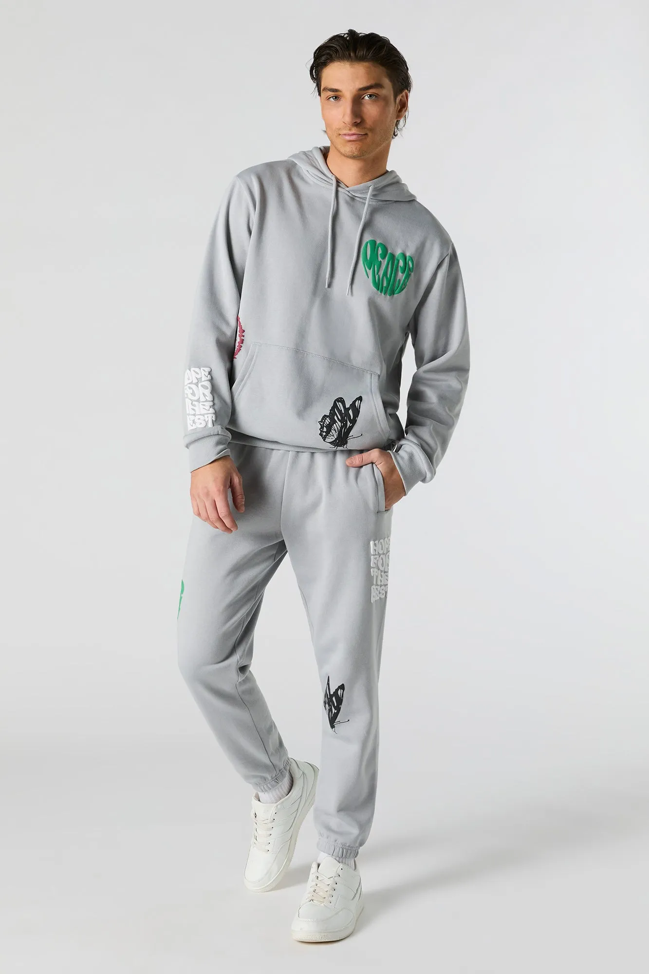 Jogger en molleton à imprimé Hope for Best sold by Urban Planet product image thumbnail 2