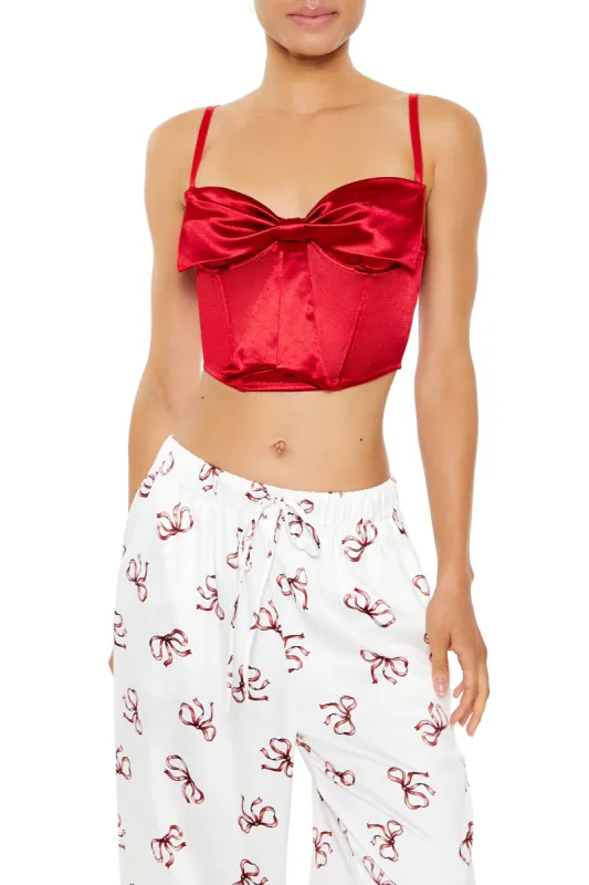 Satin Bow Corset Cami sold by Urban Planet