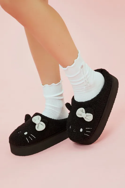 Hello Kitty Plush Platform Slippers sold by Urban Planet