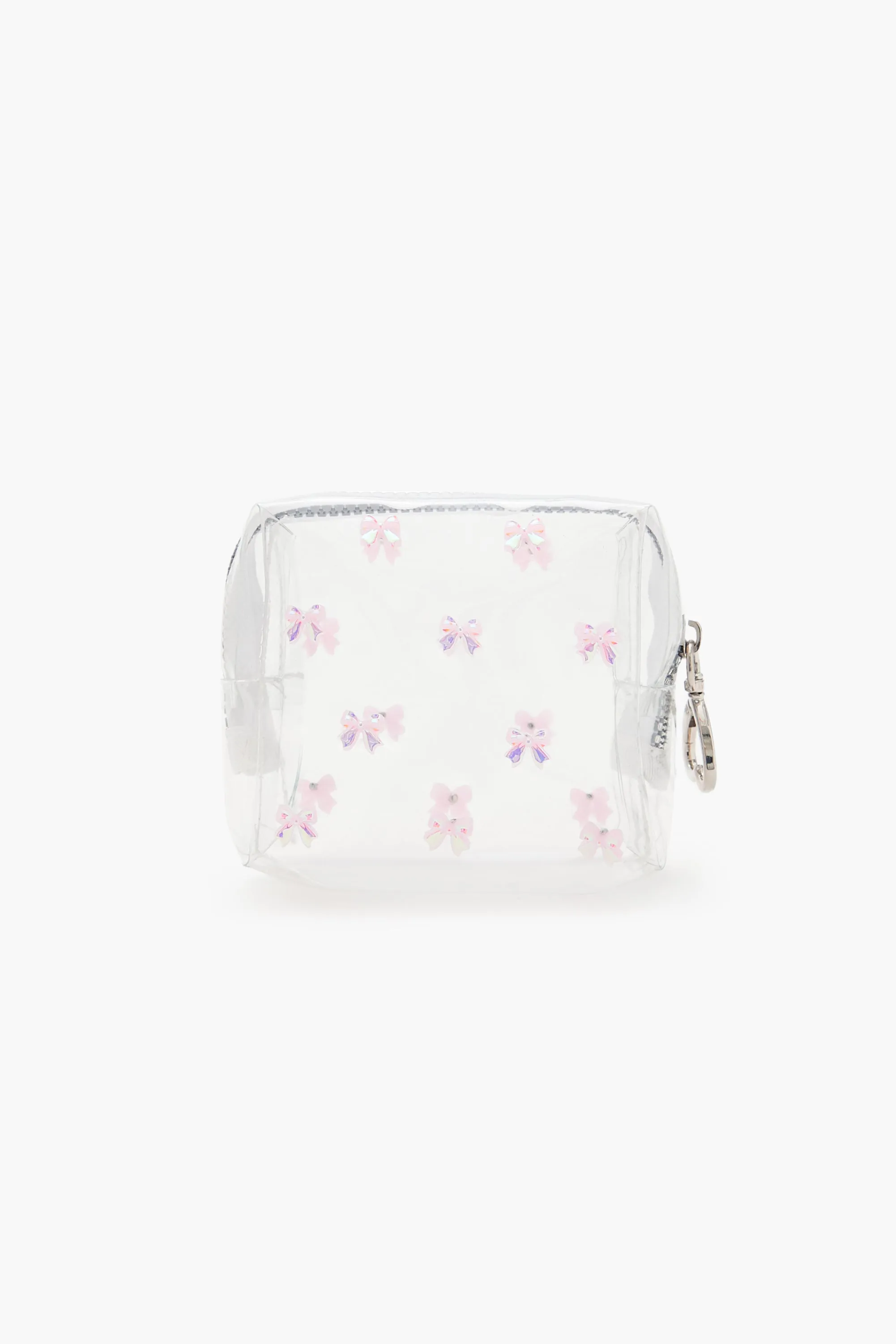 Transparent Bow Makeup Bag sold by Urban Planet