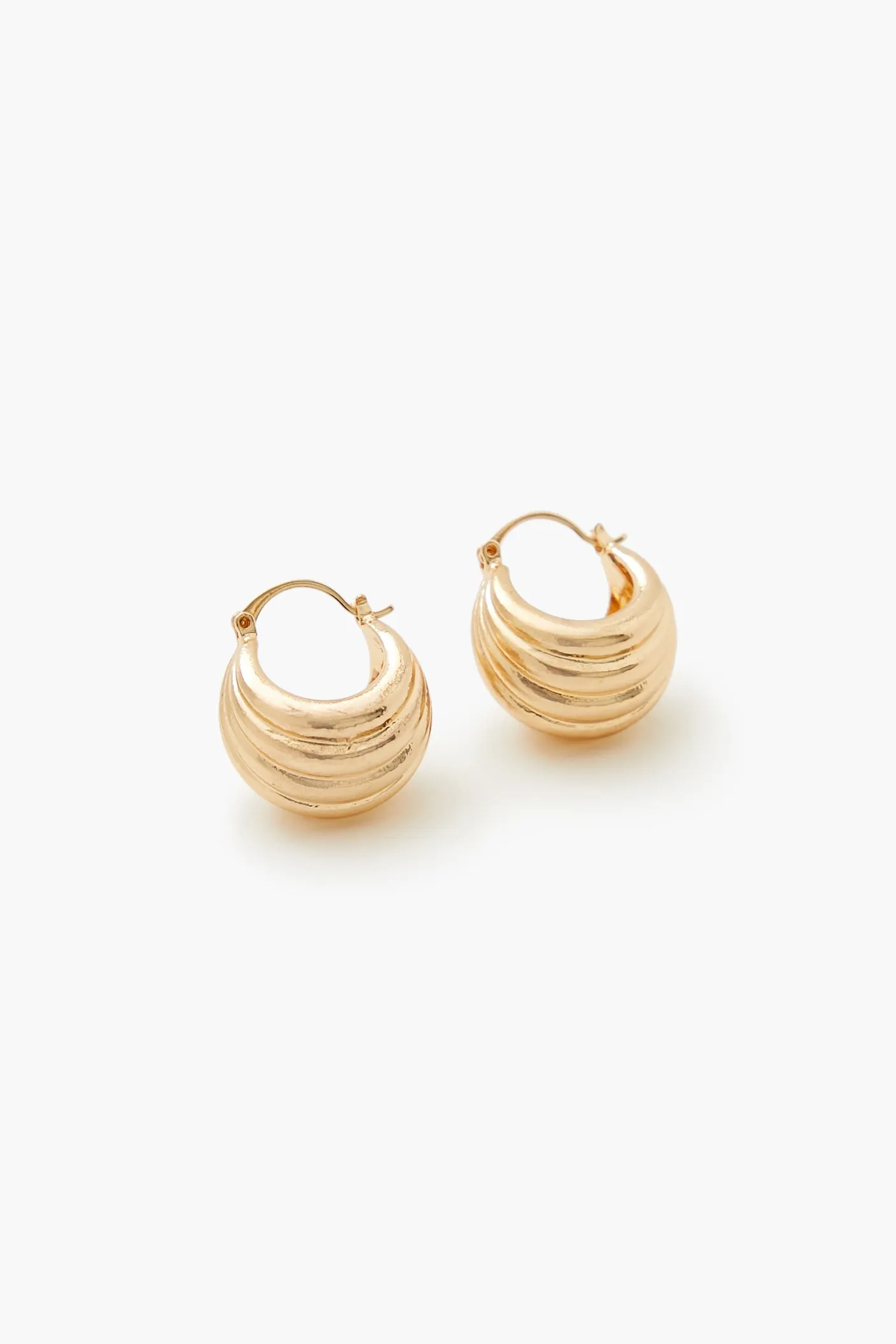Thick Etched Hoop Earrings sold by Urban Planet product image thumbnail 2