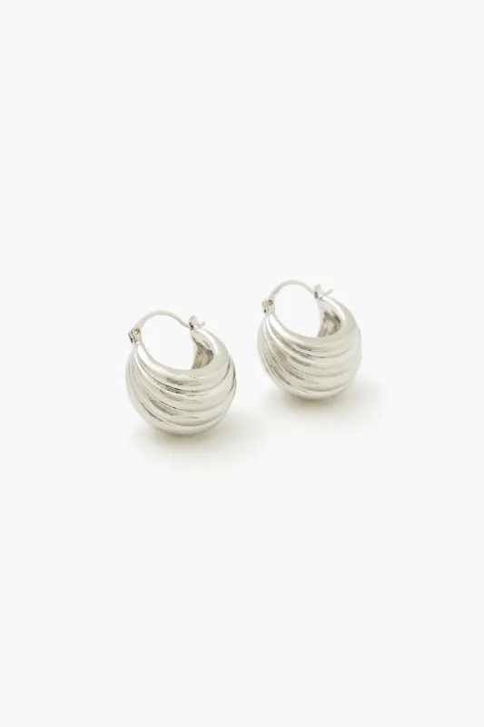 Thick Etched Hoop Earrings sold by Urban Planet
