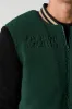 Blouson de style universitaire en Sherpa avec motif brodé sold by Urban Planet