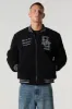 Blouson de style universitaire en Sherpa avec motif brodé sold by Urban Planet