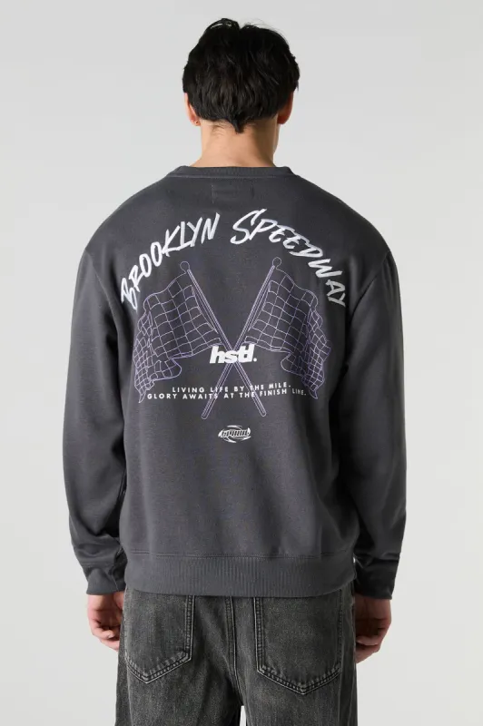 Chandail en molleton avec motif brodé Brooklyn Speedway sold by Urban Planet
