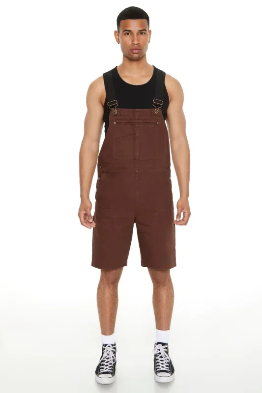 Salopette-short en sergé avec blocs de couleurs sold by Urban Planet