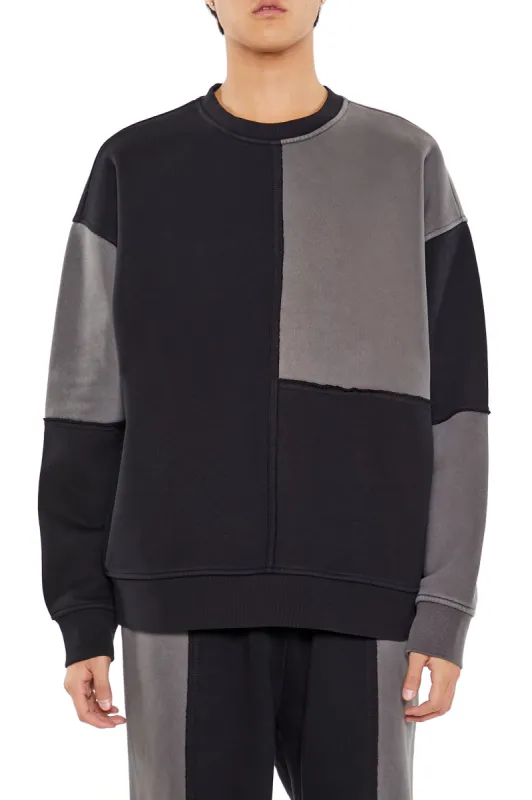 Fleece Colourblock Sweatshirt sold by Urban Planet