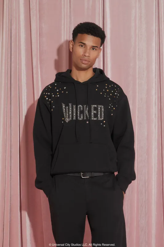 Wicked Studded Rhinestone Hoodie sold by Urban Planet