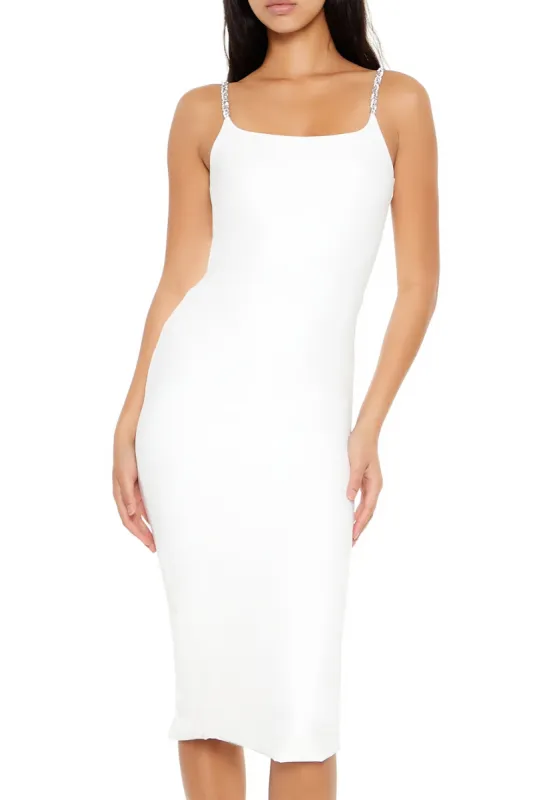 Contour Sculpt Rhinestone Midi Dress sold by Urban Planet