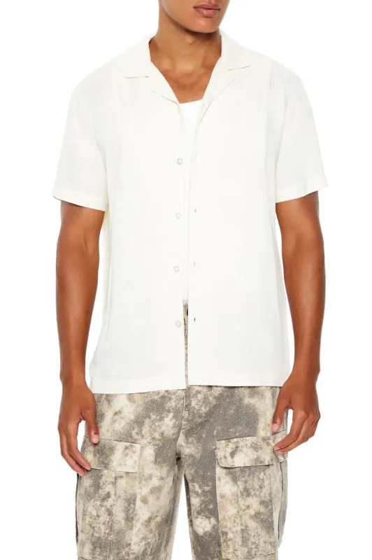 Solid Collared Button-Up Top sold by Urban Planet