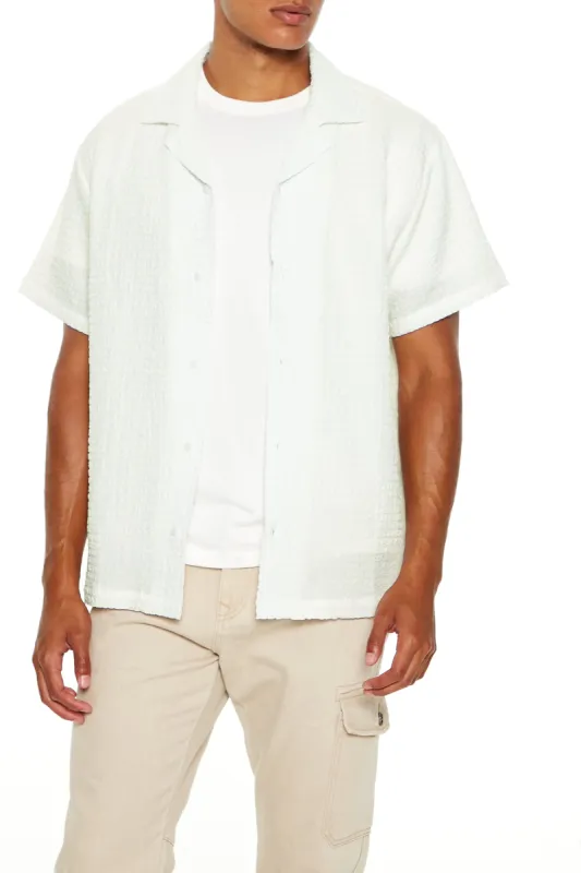Textured Button-Up Top sold by Urban Planet
