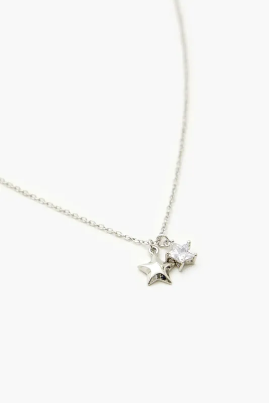 Faux Gem Star Charm Necklace sold by Urban Planet