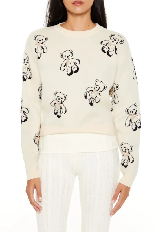 Teddy Bear Bow Sweater sold by Urban Planet