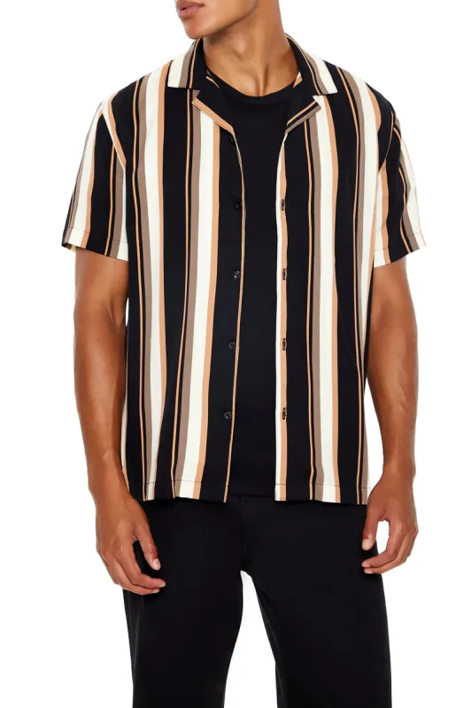 Striped Button-Up Top sold by Urban Planet