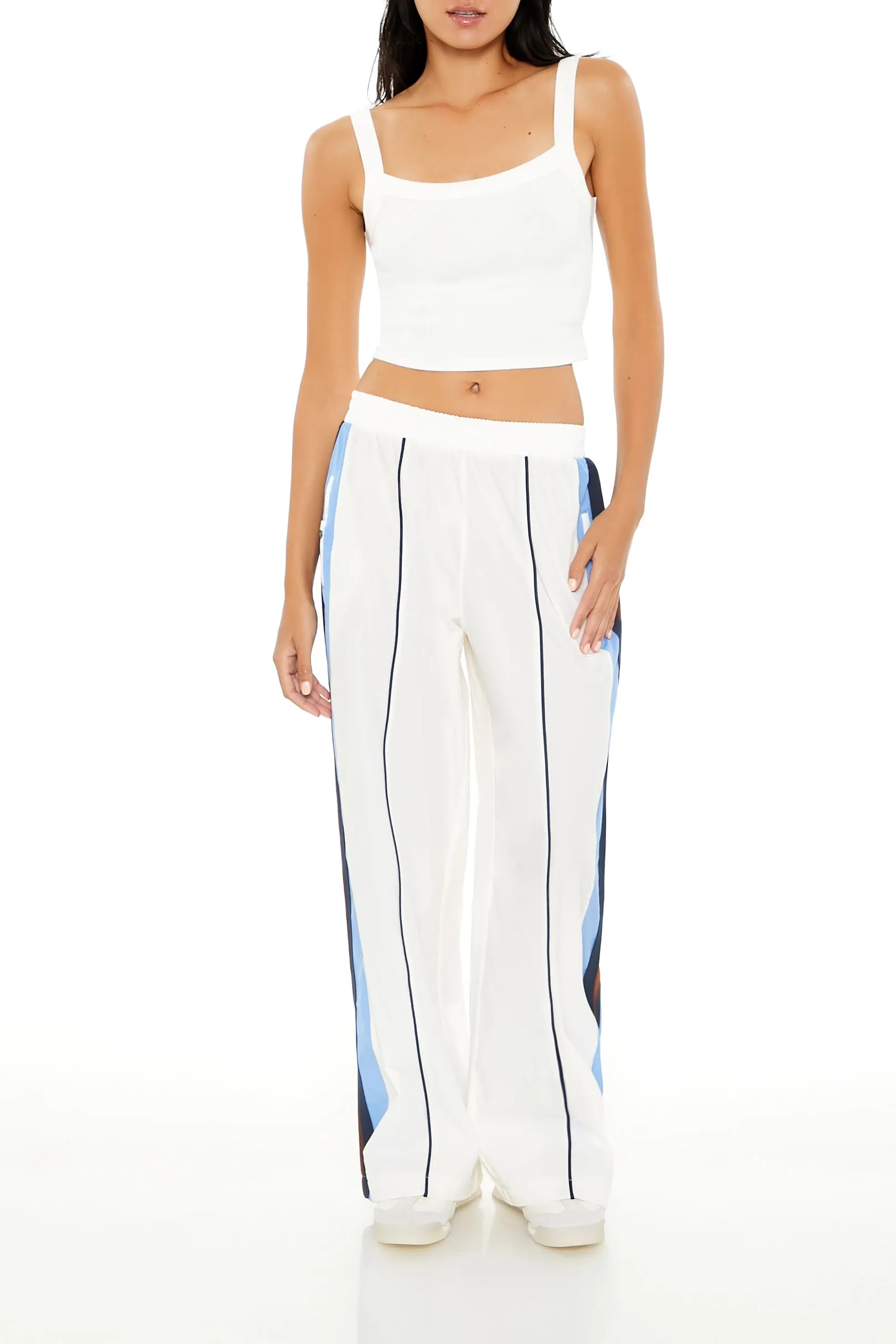 Striped High Rise Wide Leg Pant sold by Urban Planet product image thumbnail 5