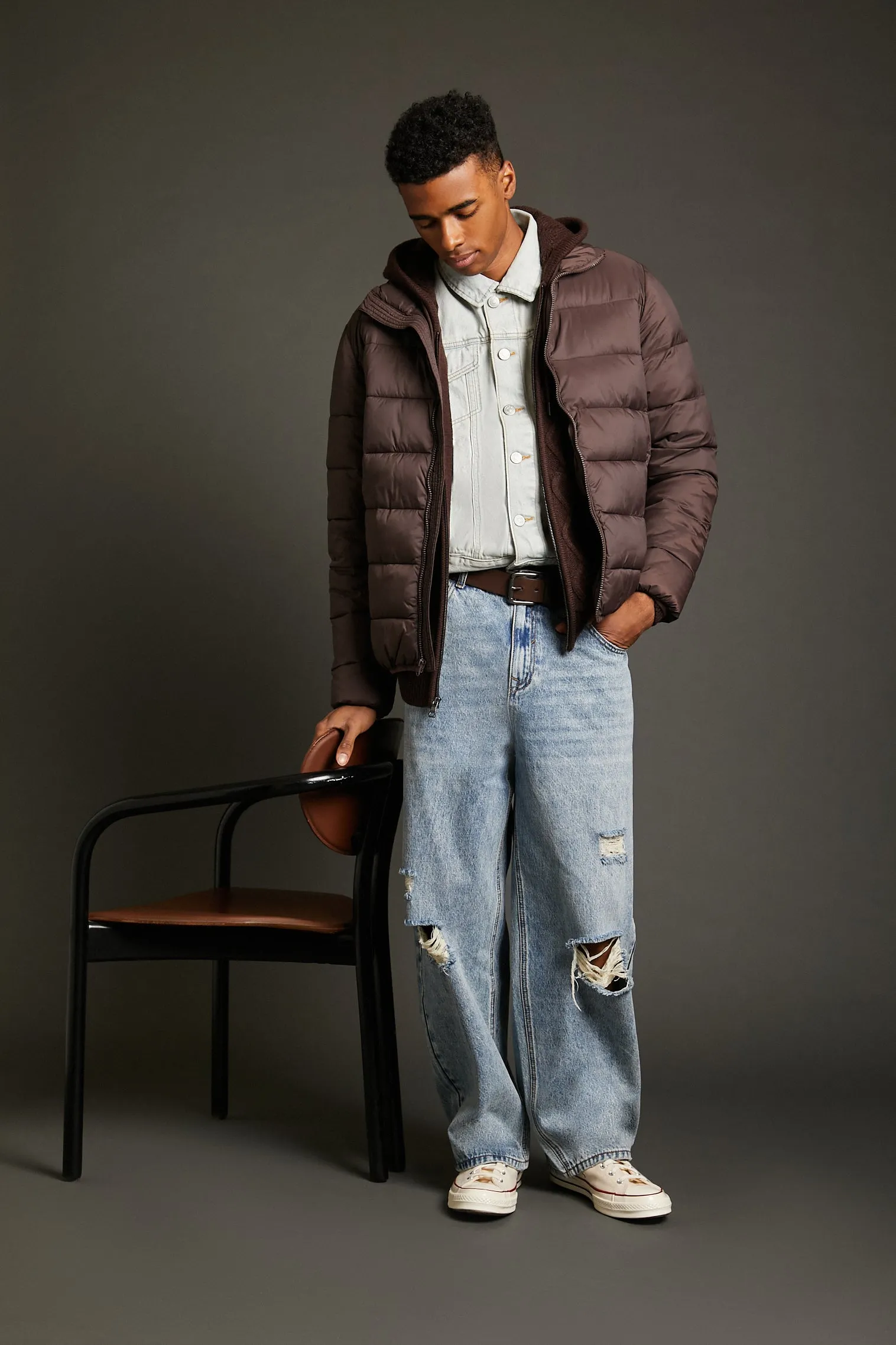 Mid Rise Horseshoe Jean sold by Urban Planet