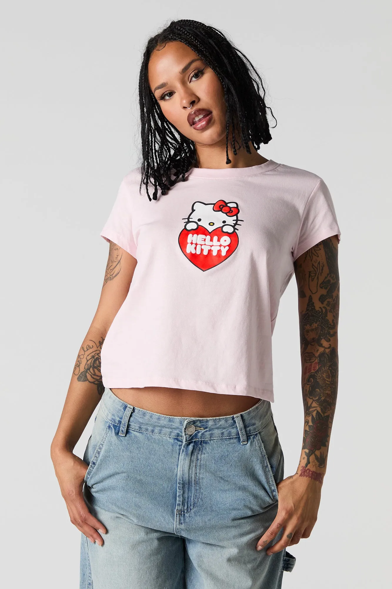 T-shirt à imprimé Hello Kitty Heart sold by Urban Planet