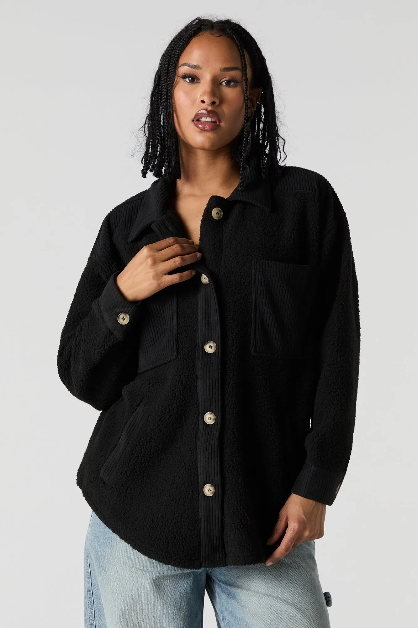 Sherpa Shacket sold by Urban Planet product image thumbnail 4