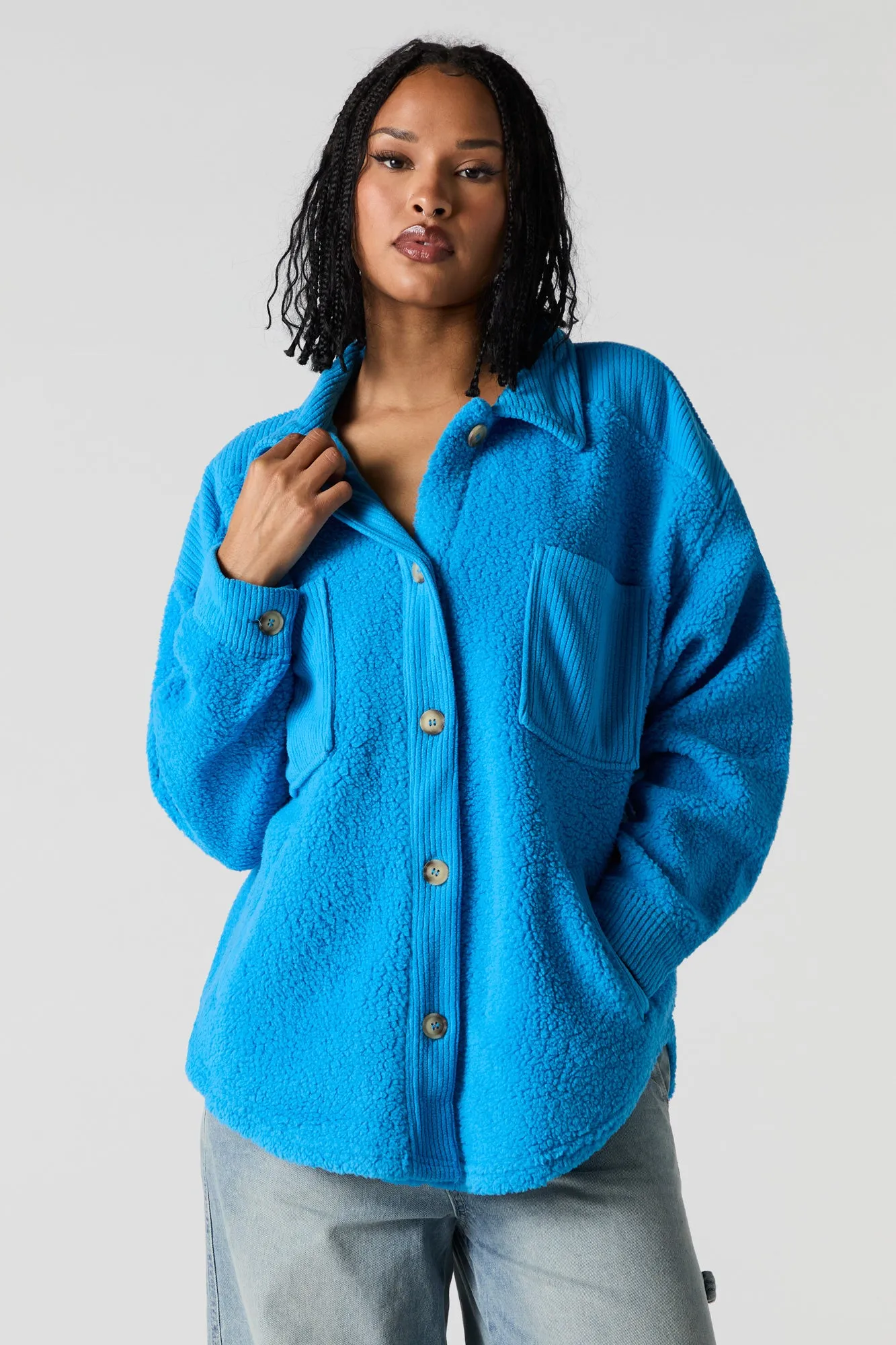 Sherpa Shacket sold by Urban Planet