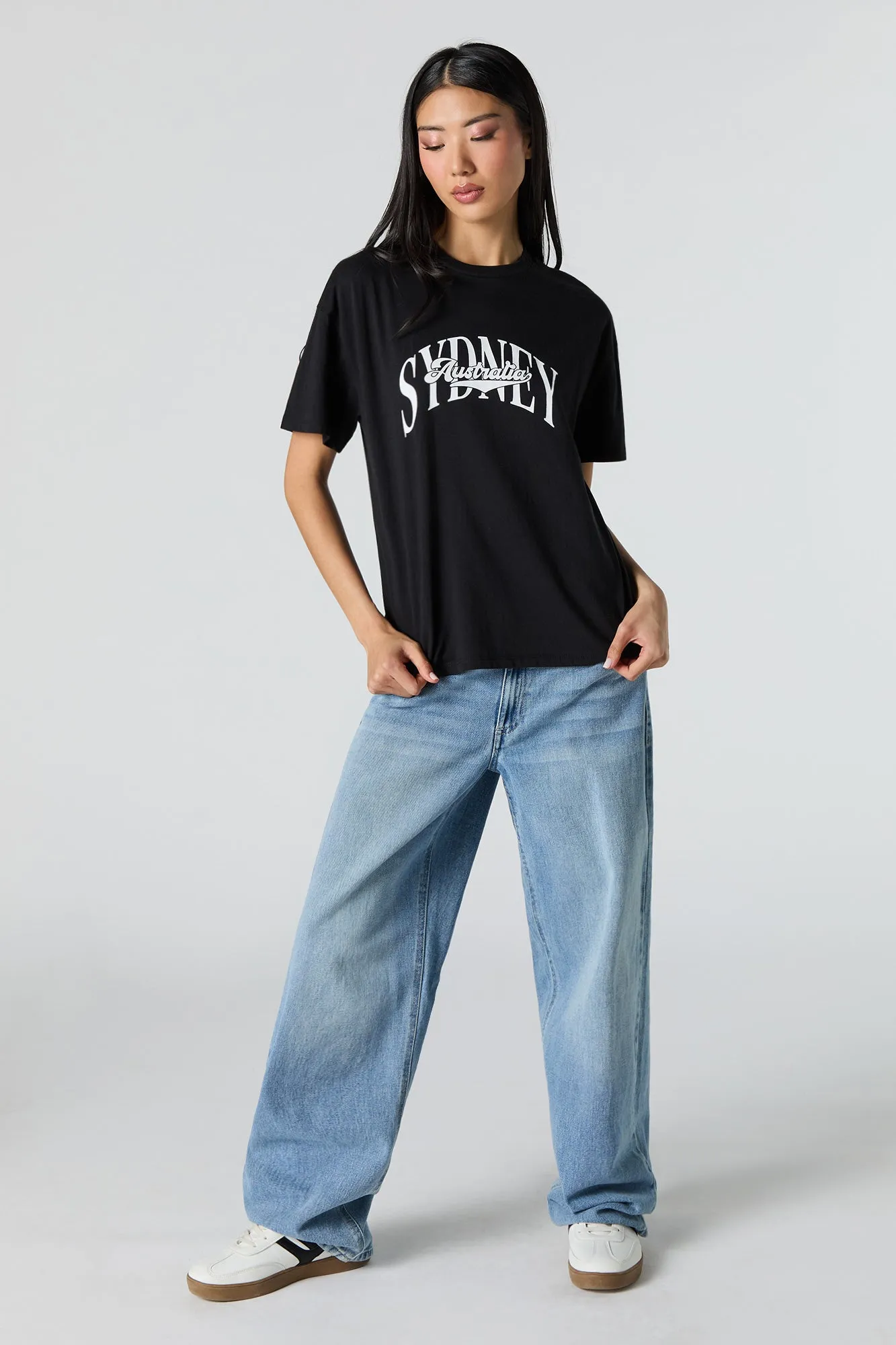 Sydney Australia Graphic Boyfriend T-Shirt sold by Urban Planet product image thumbnail 3