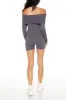 Knit Off Shoulder Romper sold by Urban Planet