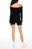 Knit Off Shoulder Romper sold by Urban Planet
