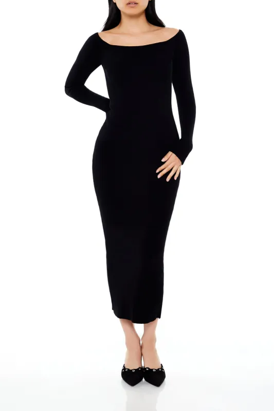 Off Shoulder Midi Sweater Dress sold by Urban Planet