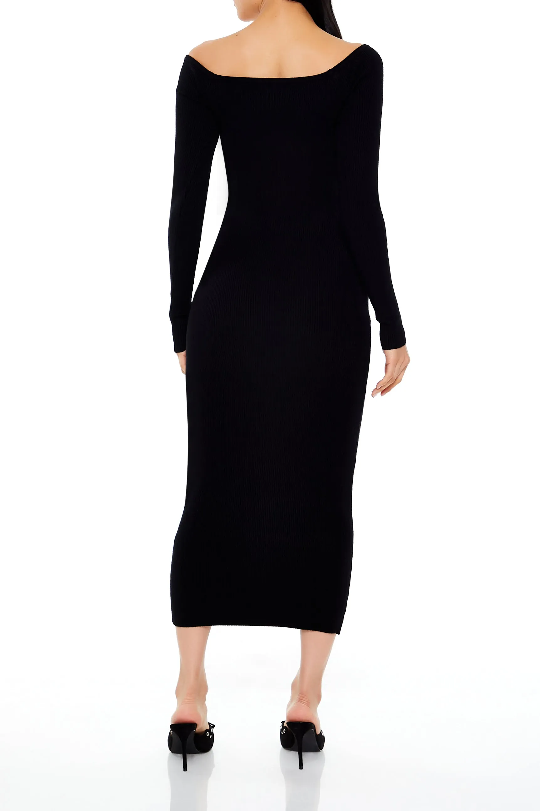 Off Shoulder Midi Sweater Dress sold by Urban Planet product image thumbnail 2